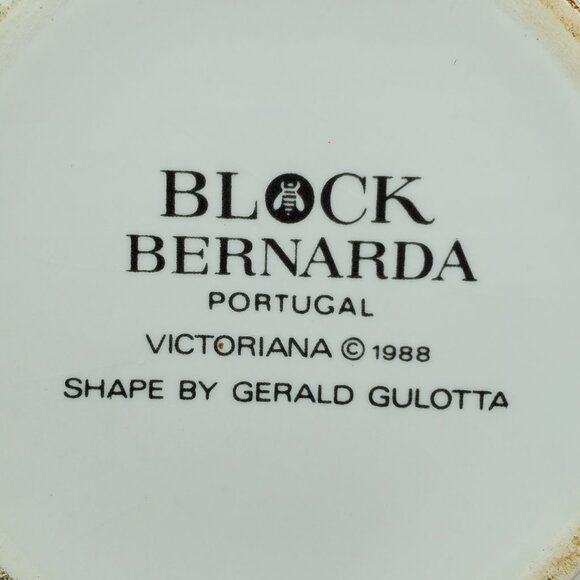 Block Bernarda Victoriana Pitcher 1988 Made in Portugal Floral Pitcher Vase - Picture 7 of 7